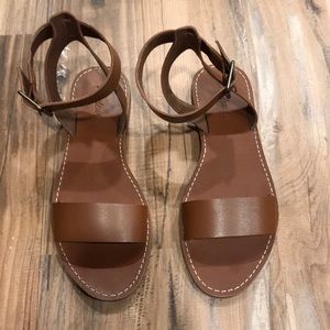 Madewell Brown Leather Sandals  Size 7